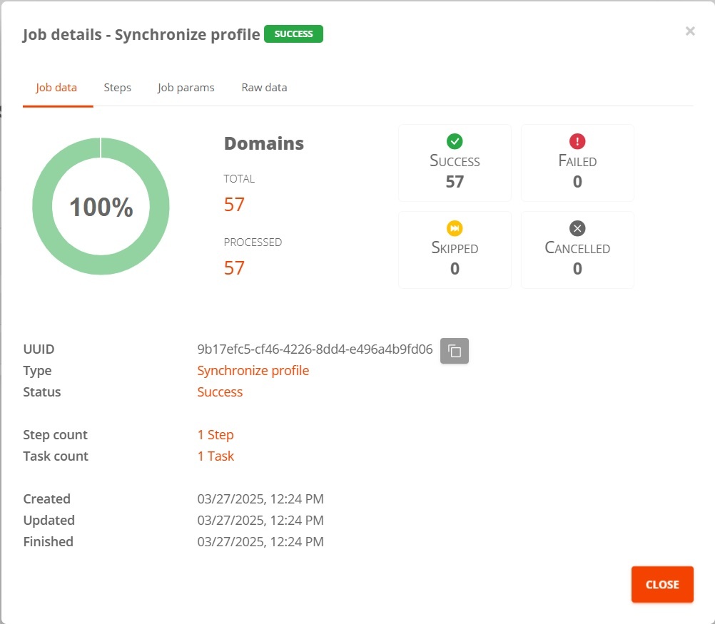 External portfolio: Jobs overview