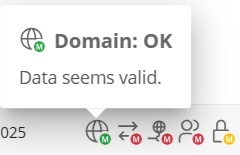 External portfolio: Domain Status