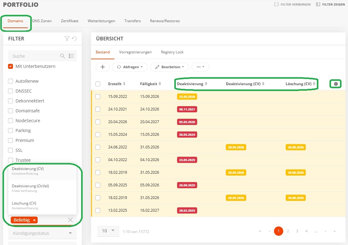 Für AutoDNS Platform Benutzer
