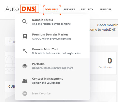 Tools for domain and zone management