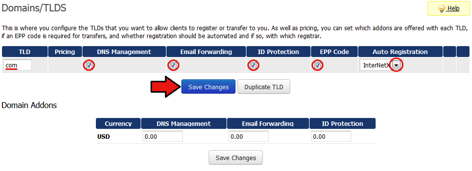 TLD management