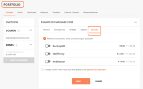 Booking via the PORTFOLIO (2)