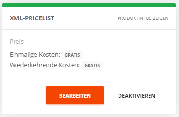 Änderung und Löschung der Aktivierung