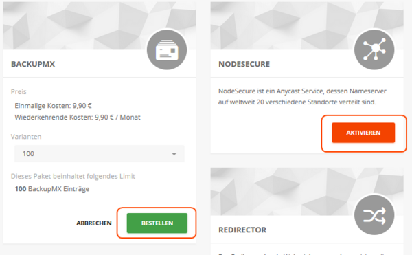 Im Bereich "Produkte & Leistungen" buchen (3)