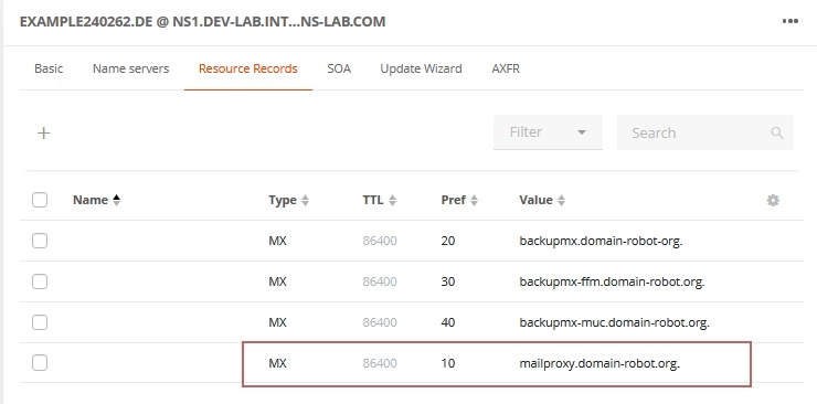 BackupMX: Add BackupMX server to the zone file