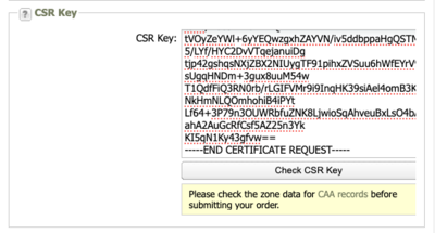 CSR Key section