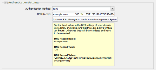 Method: DNS