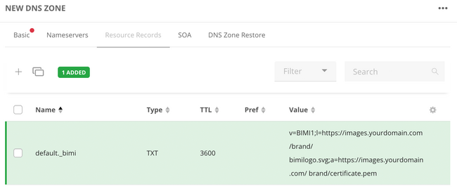 Step 2 – Add a BIMI TXT record to your domain (2)