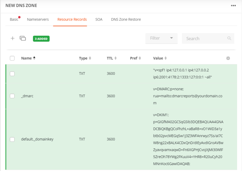 Adding resource records (2)