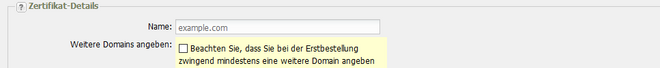 Im Abschnitt Zertifikat-Details