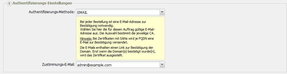 Im Abschnitt Kontakt (2)