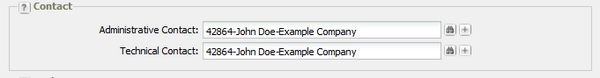In the Contact section