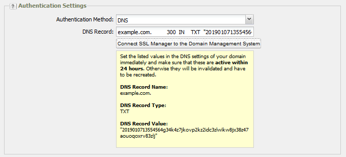 DNS method