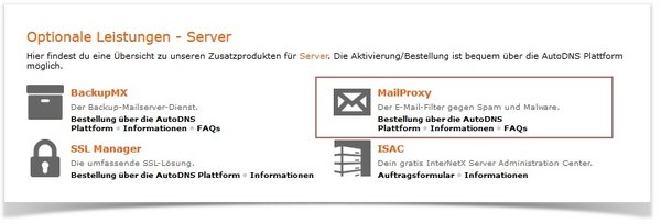 MailProxy bestellen