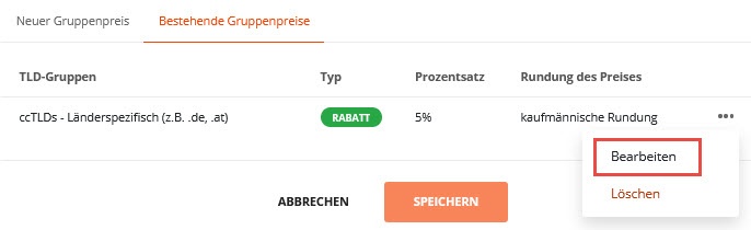 Gruppenpreise bearbeiten (2)