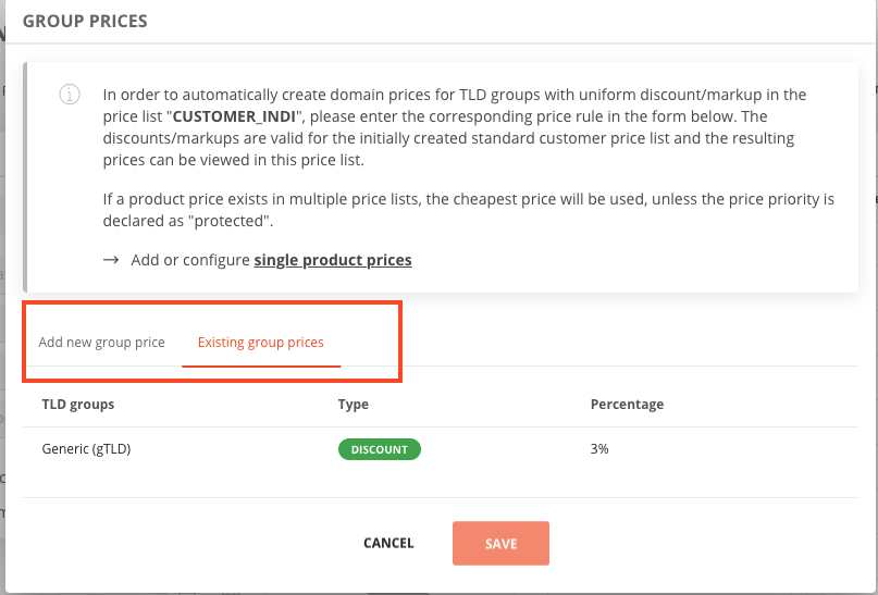 Creating group prices for TLD groups (2)