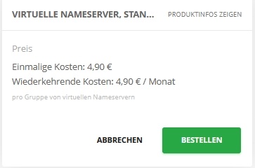 Virtuellen Nameserver (VNS) bestellen (3)