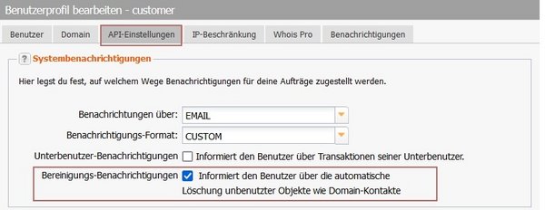 Auslöser der Benachrichtigung