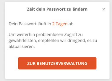 Benachrichtigung beim Web-Login
