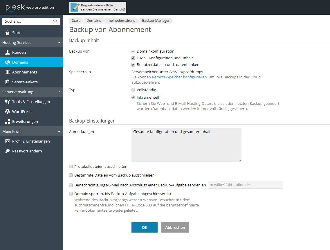 Backups planen (4)