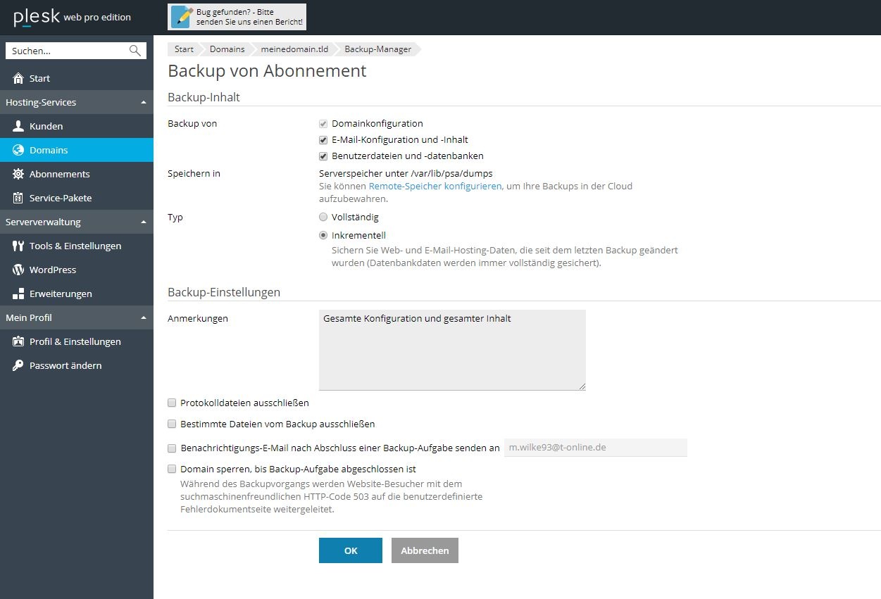 Backups planen (5)
