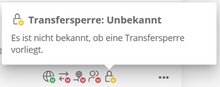 Transfer-Sperre