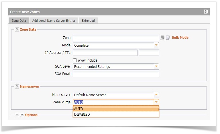 Automatic zone purge: Configuring Zone Purge in AutoDNS X3